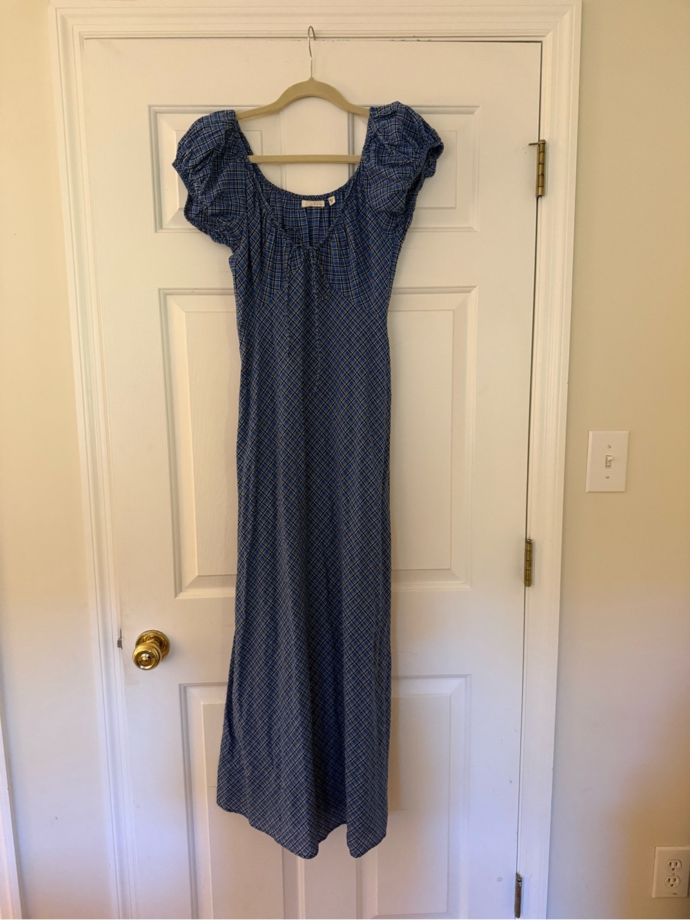 Doen Blue Plaid Dress
